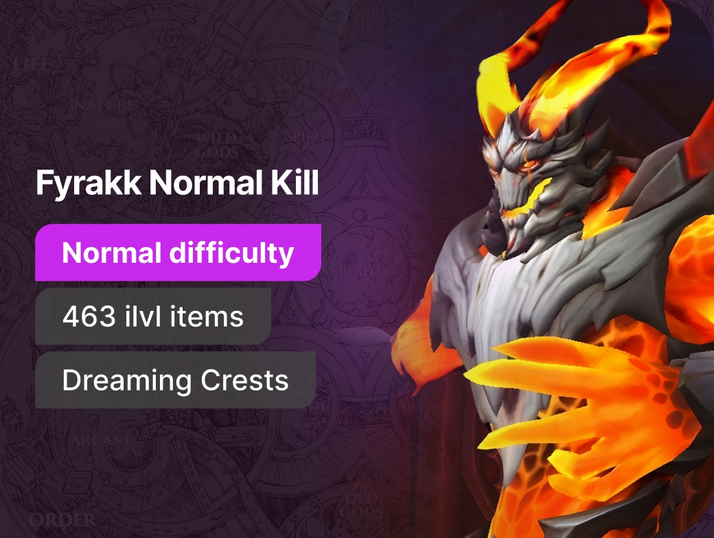 Buy Fyrakk Normal Kill Lfcarry