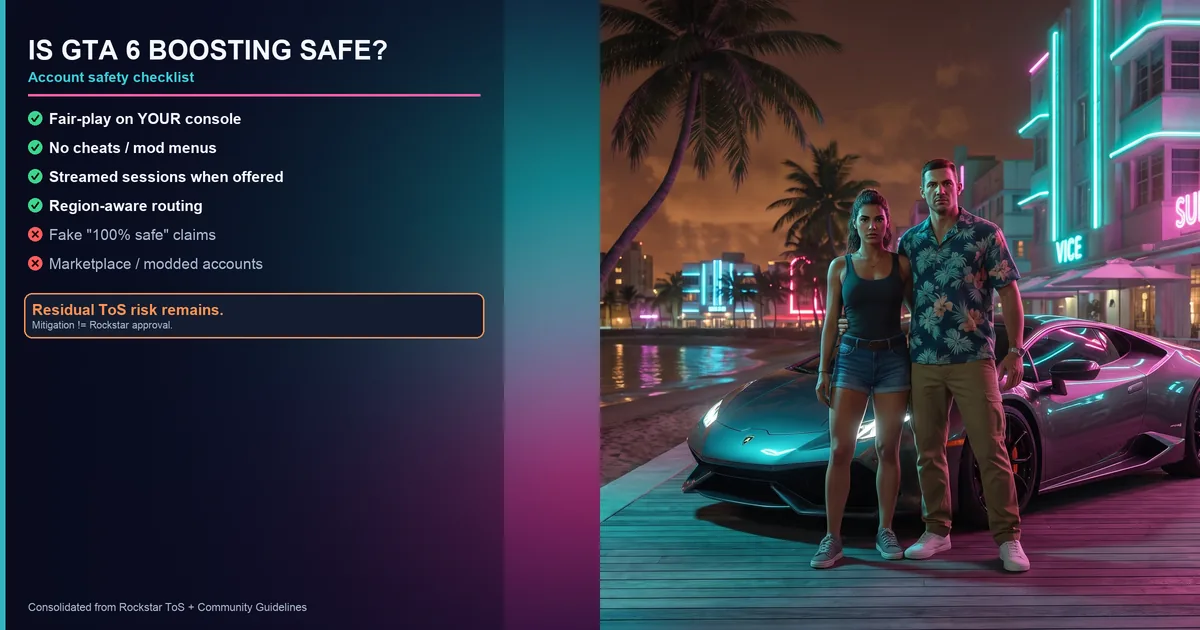 Is GTA 6 Boosting Safe? Fair-Play Guide for Launch 2026