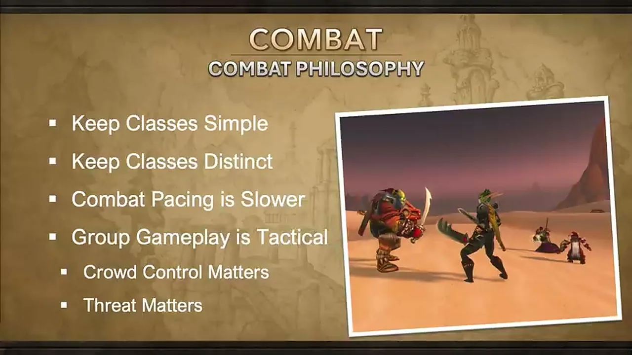 Combat philosophy: the Classic feel stays