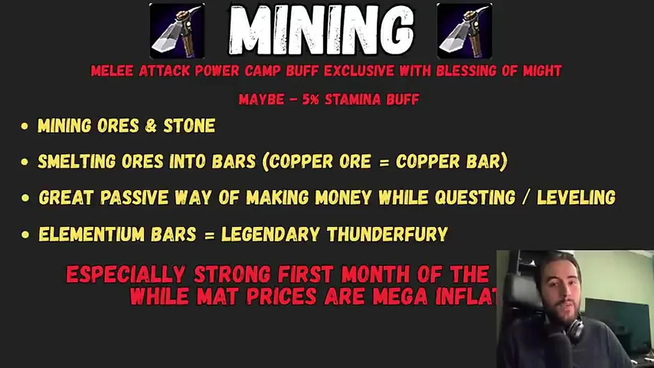 Mining and the camp buff