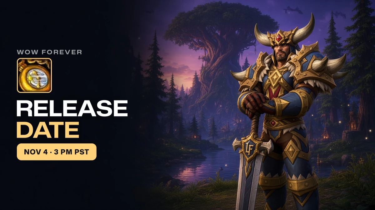 WoW Forever Release Date: 4 November 2026 at 3:00 PM PST, Beta, Editions and Raids