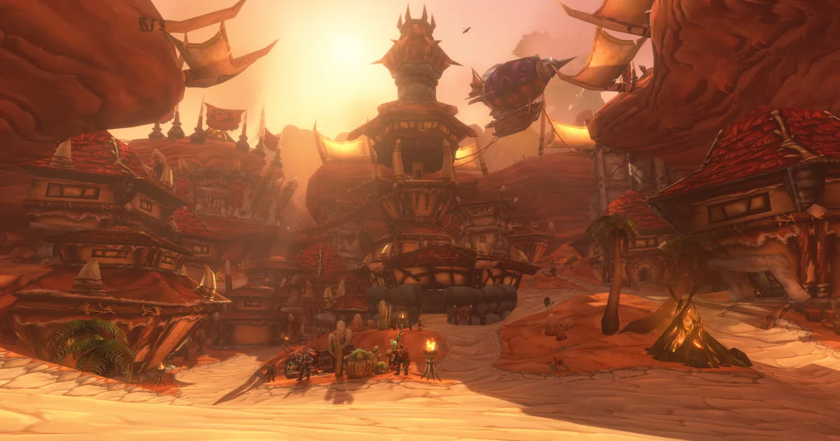 Orgrimmar with the new lighting in WoW Forever, where a Horde alt starts its 2nd journey