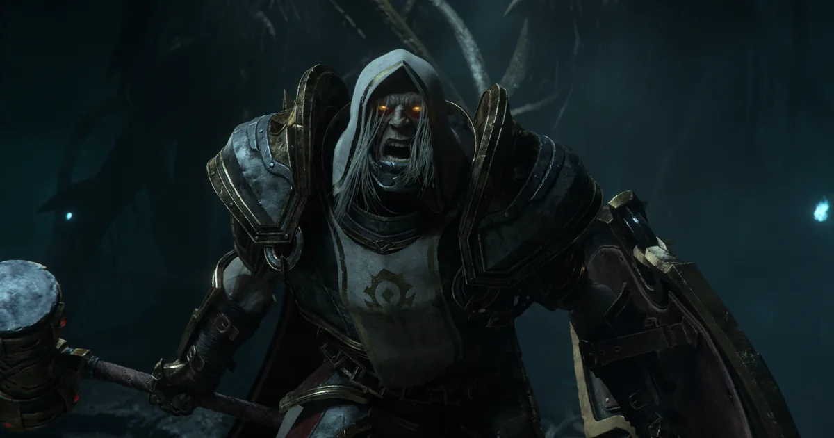 Undead (Forsaken) Paladin in the WoW Forever cinematic — the new Horde race/class combo
