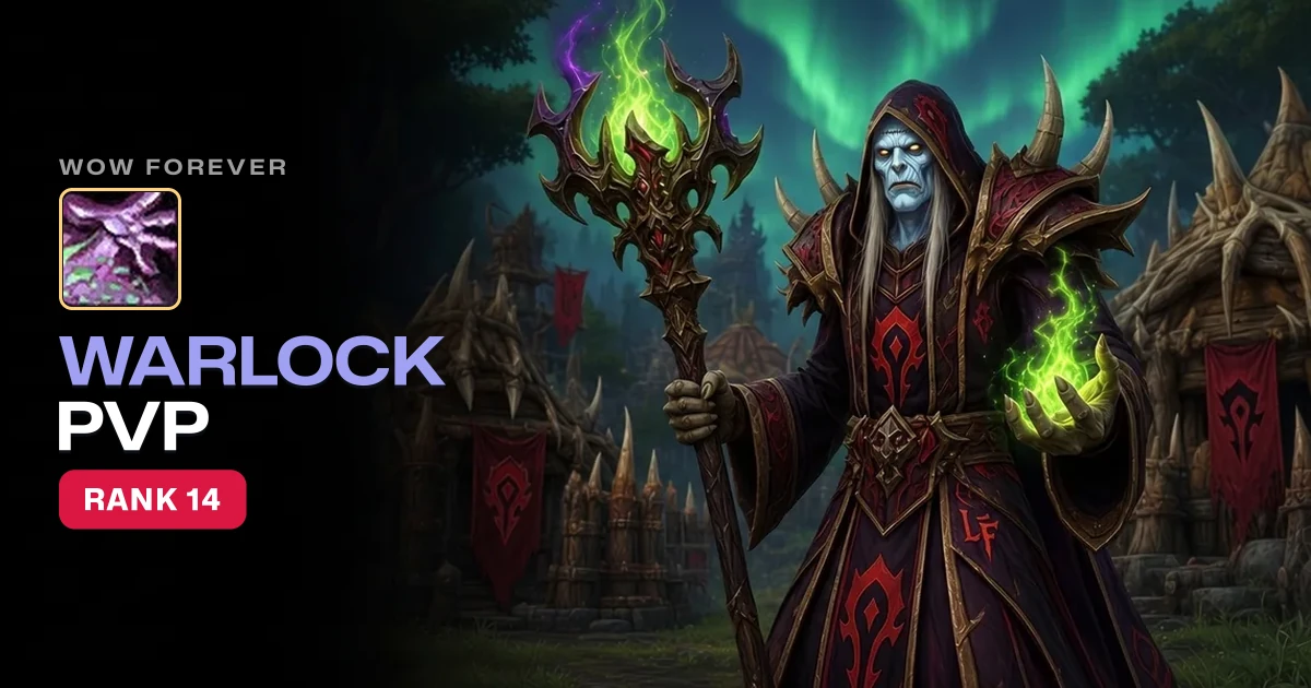 WoW Forever Warlock PvP Guide: Best Race, Destruction Build, Rank Gear