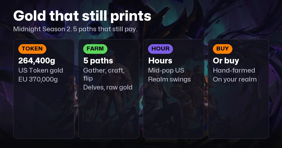 WoW Gold Guide 2026: Best Ways to Make Gold in Midnight