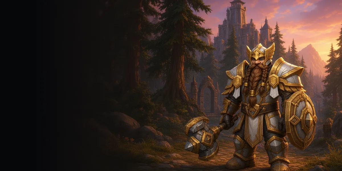 A Dwarf Paladin in Hyjal raid gear, WoW Forever