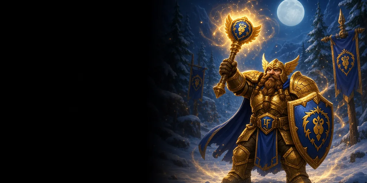 Dwarf Paladin in WoW Forever