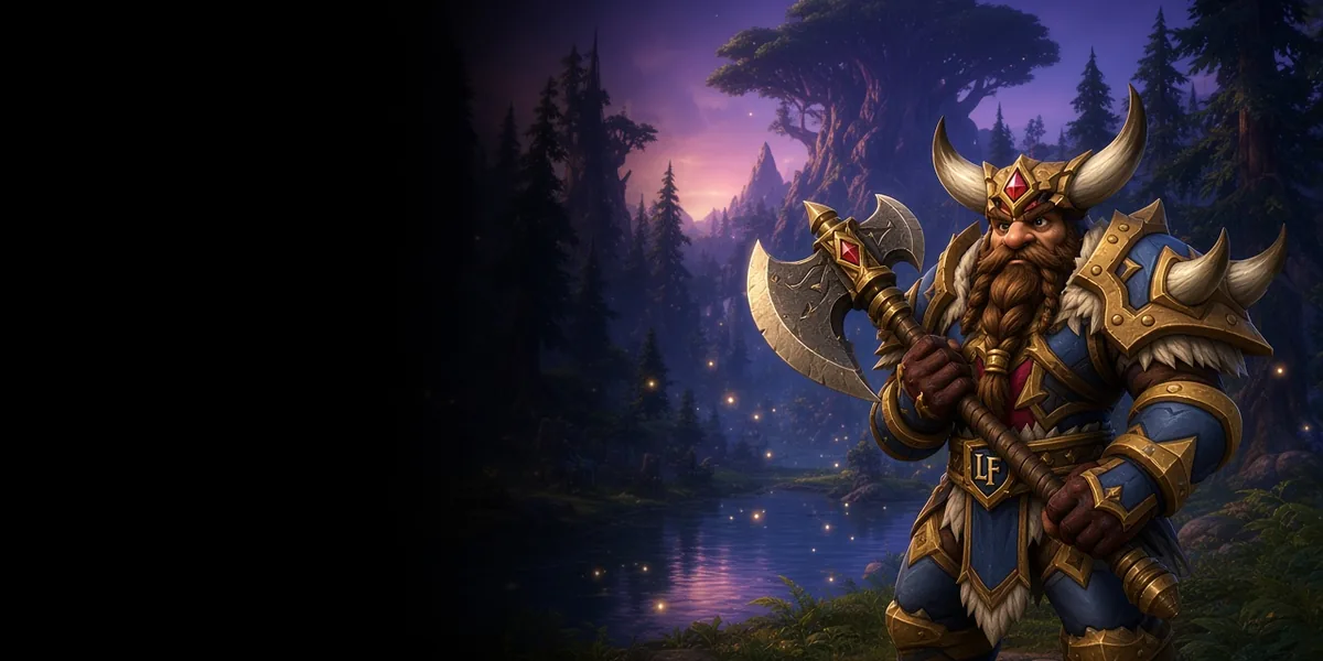 Dwarf Warrior in WoW Forever