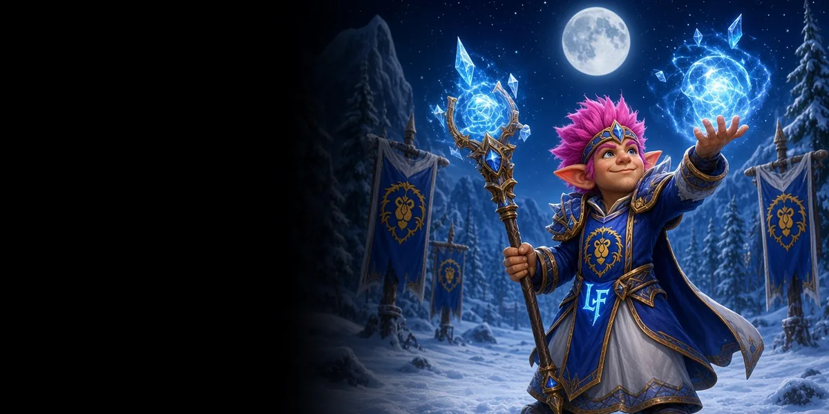 Gnome Mage in WoW Forever