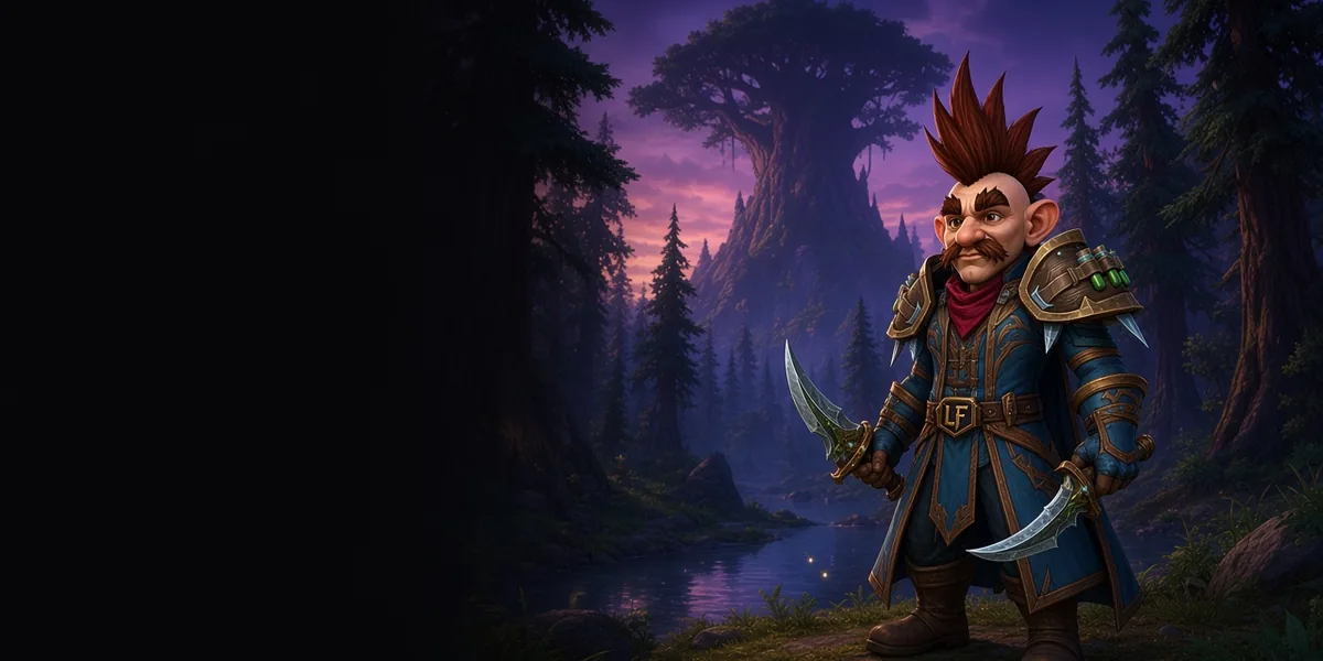 Gnome Rogue in WoW Forever