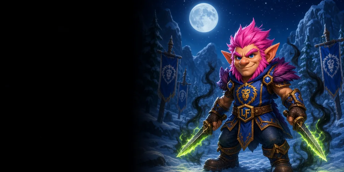 Gnome Rogue in WoW Forever