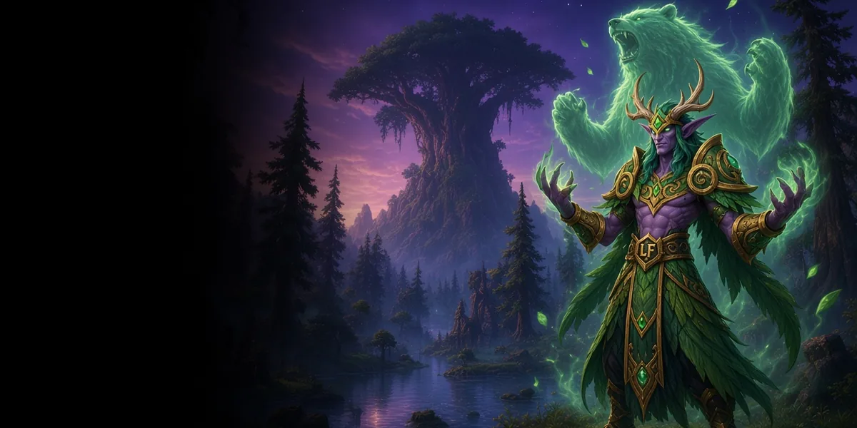 Night Elf Druid in WoW Forever