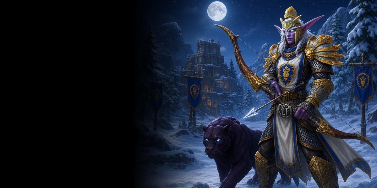 Night Elf Hunter in WoW Forever
