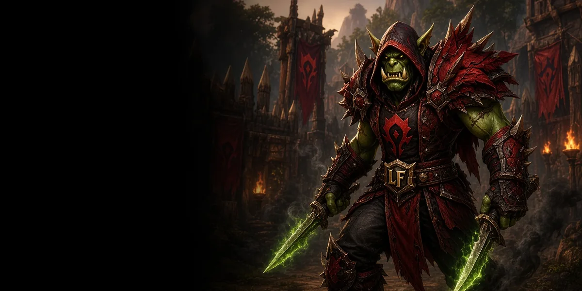Orc Rogue in WoW Forever
