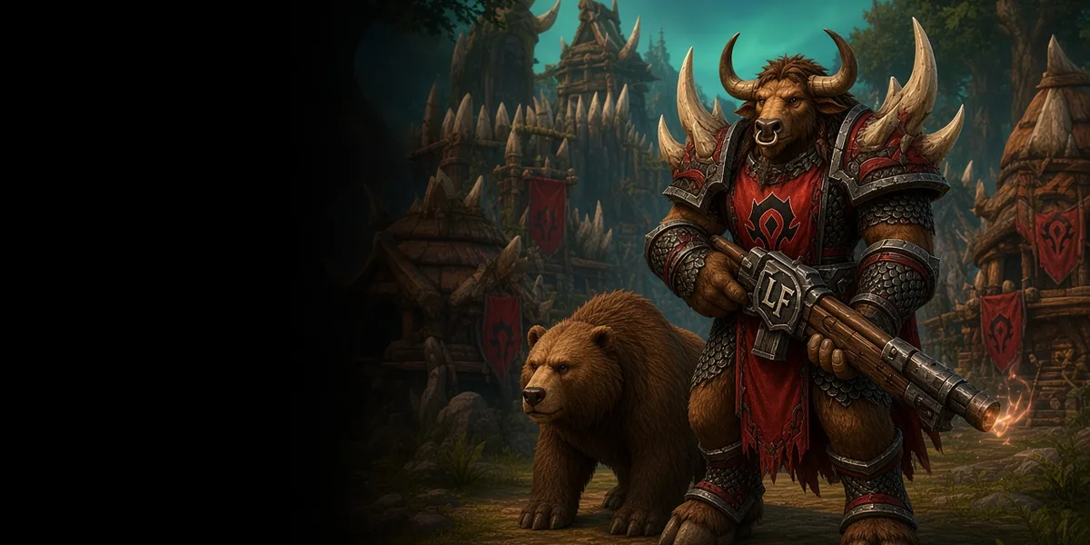 Tauren Hunter in WoW Forever