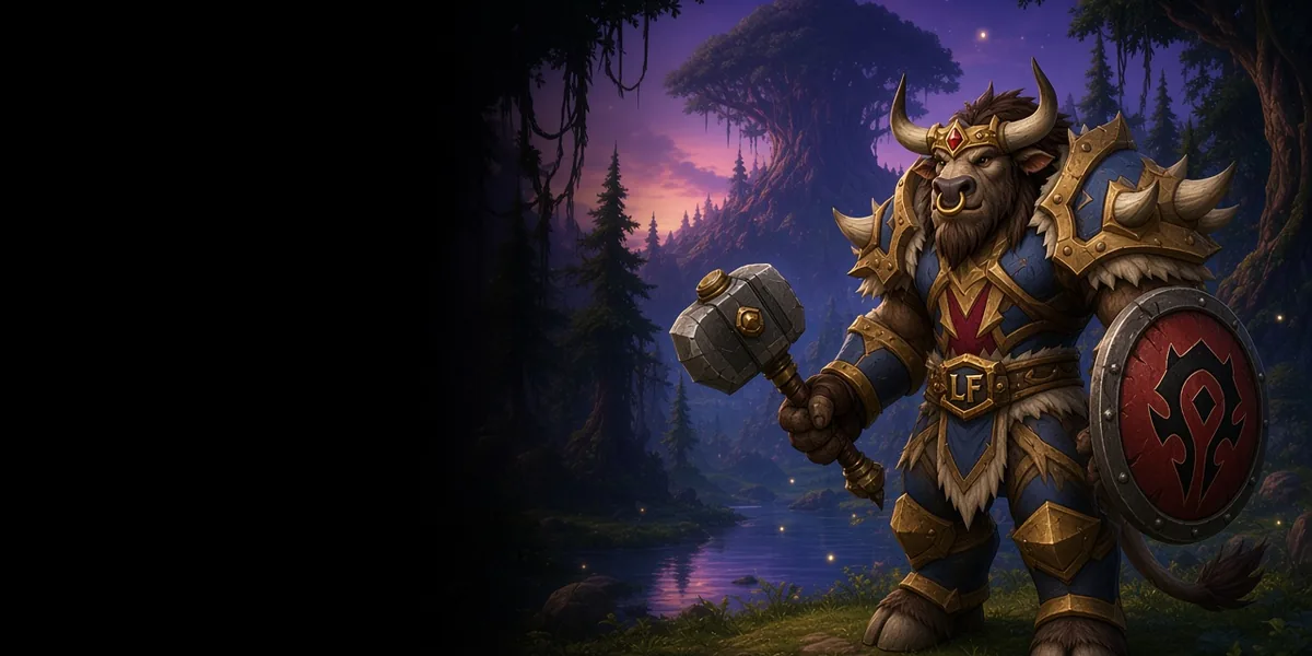 Tauren Warrior in WoW Forever