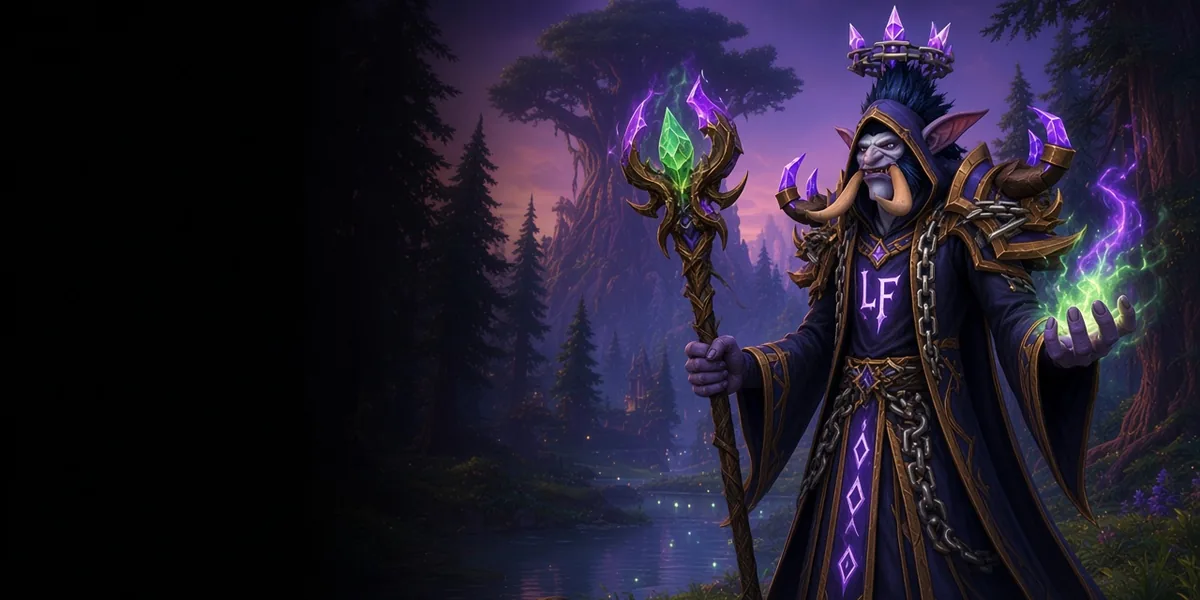 Troll Warlock in WoW Forever