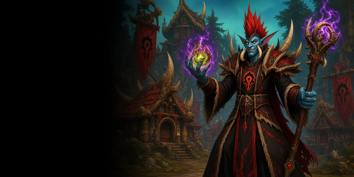 Troll Warlock in WoW Forever