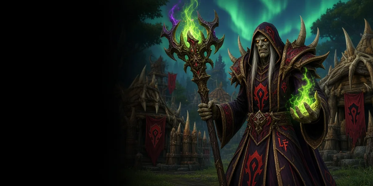 Undead Warlock in WoW Forever