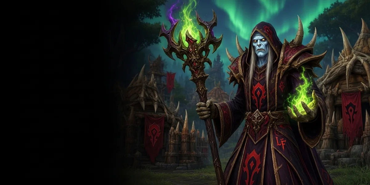 Undead Warlock in WoW Forever