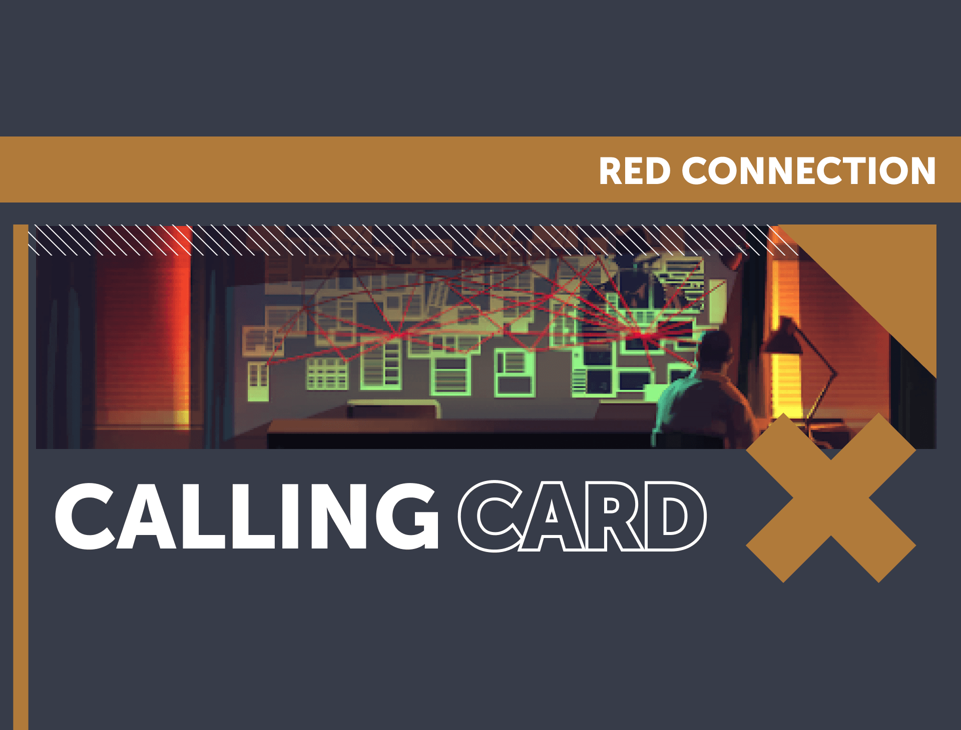 Red Connection Calling Card