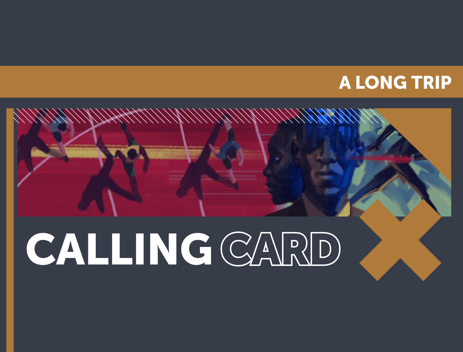 A Long Trip Calling Card