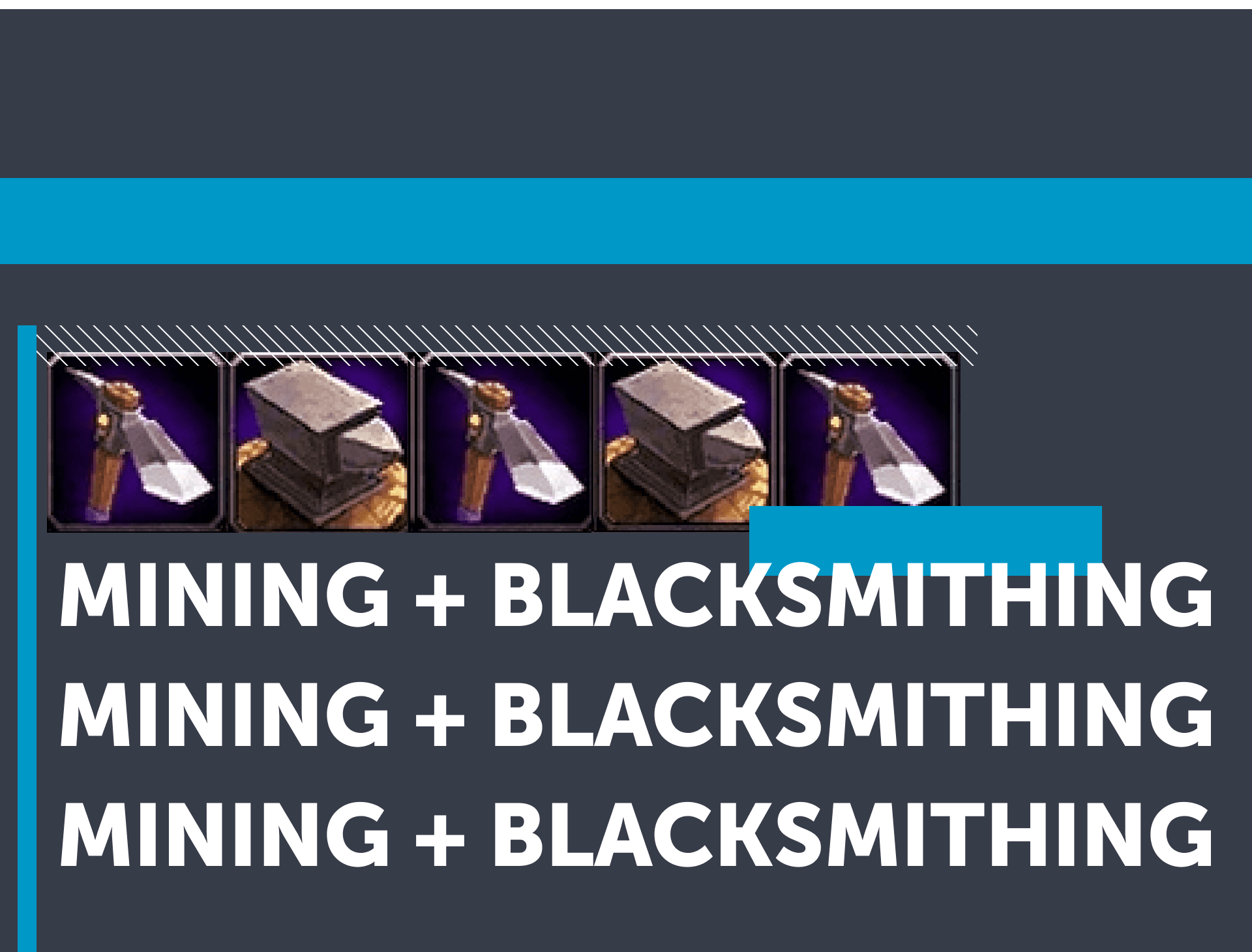 Mining + Blacksmithing Professions 1-450 Bundle