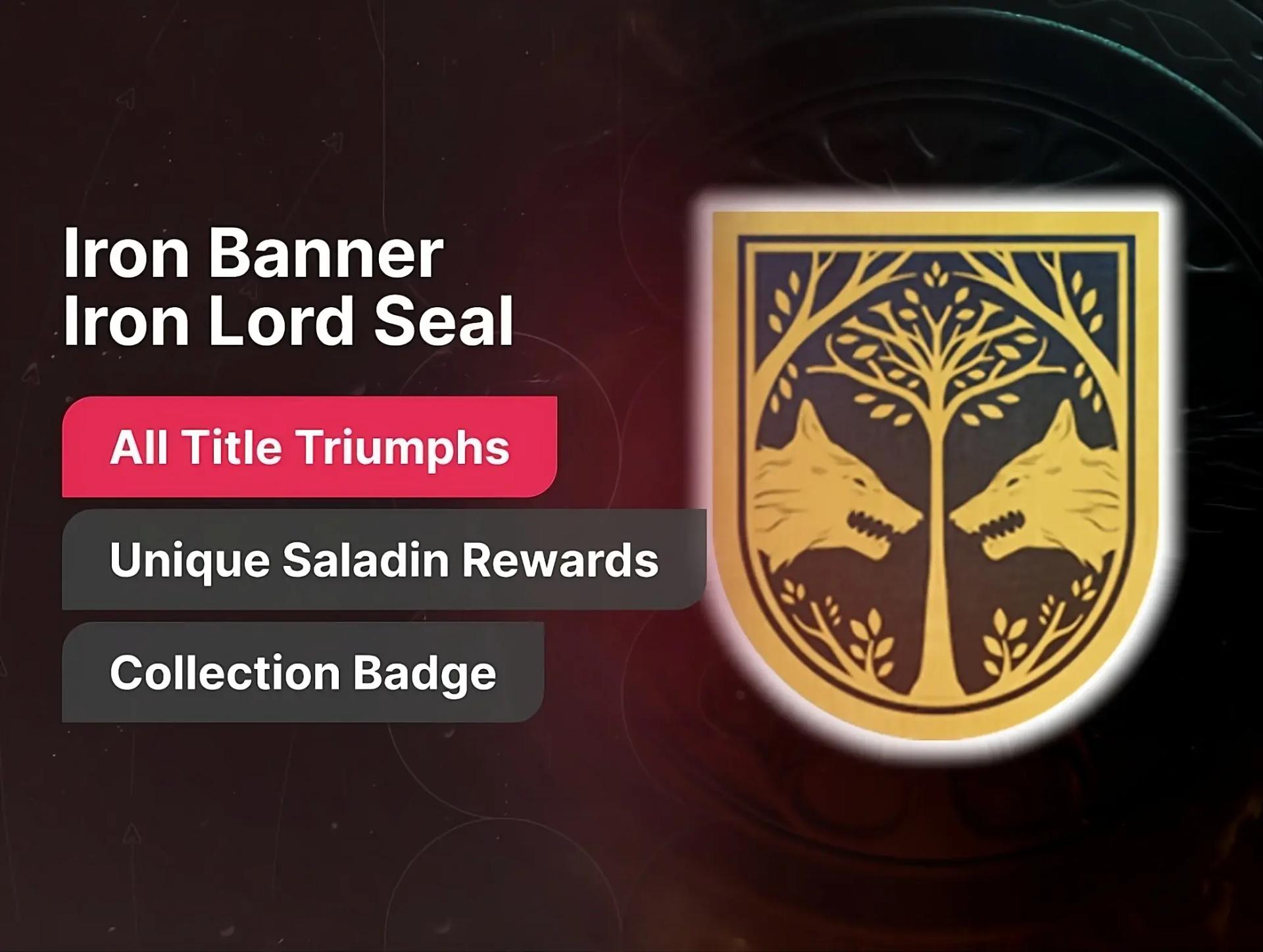 Iron Banner Full Seal – Iron Lord Title Boost