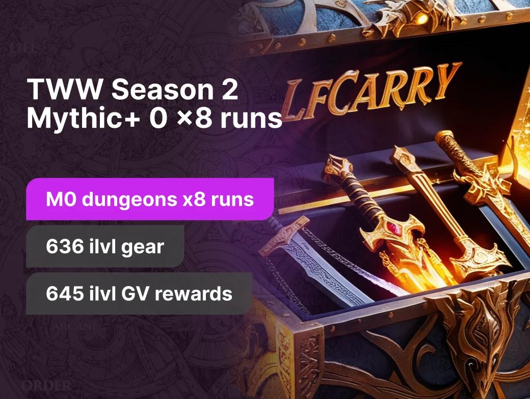 Mythic +0 8/8 | 1 FREE trader | TWW S2 