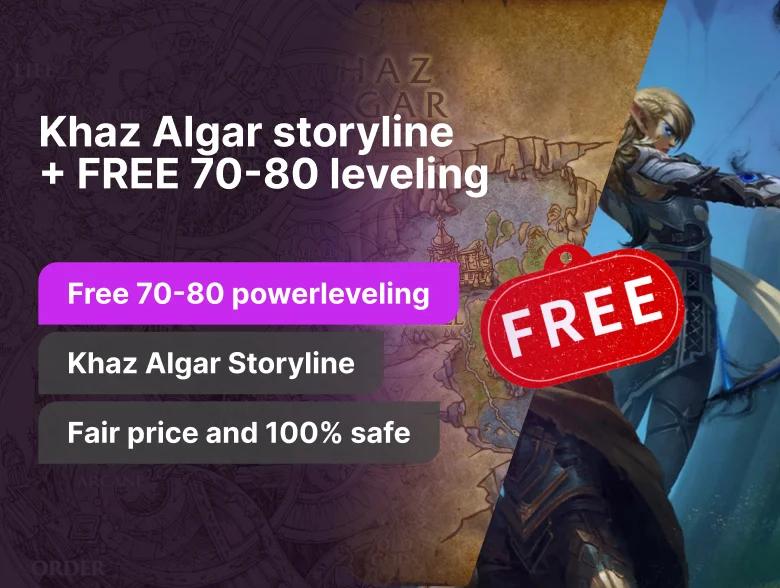 Khaz Algar storyline + FREE Leveling 70-80