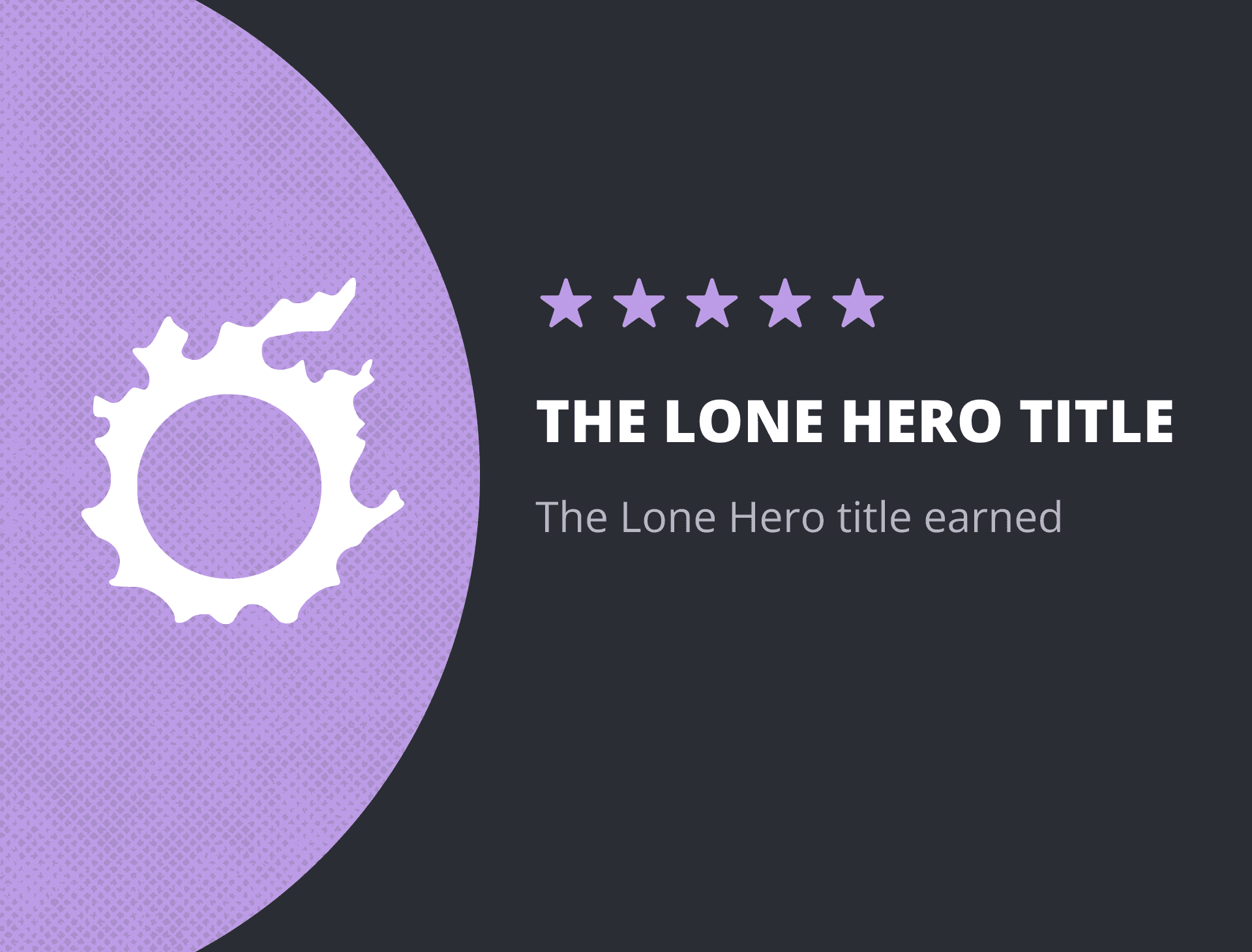 The Lone Hero Title
