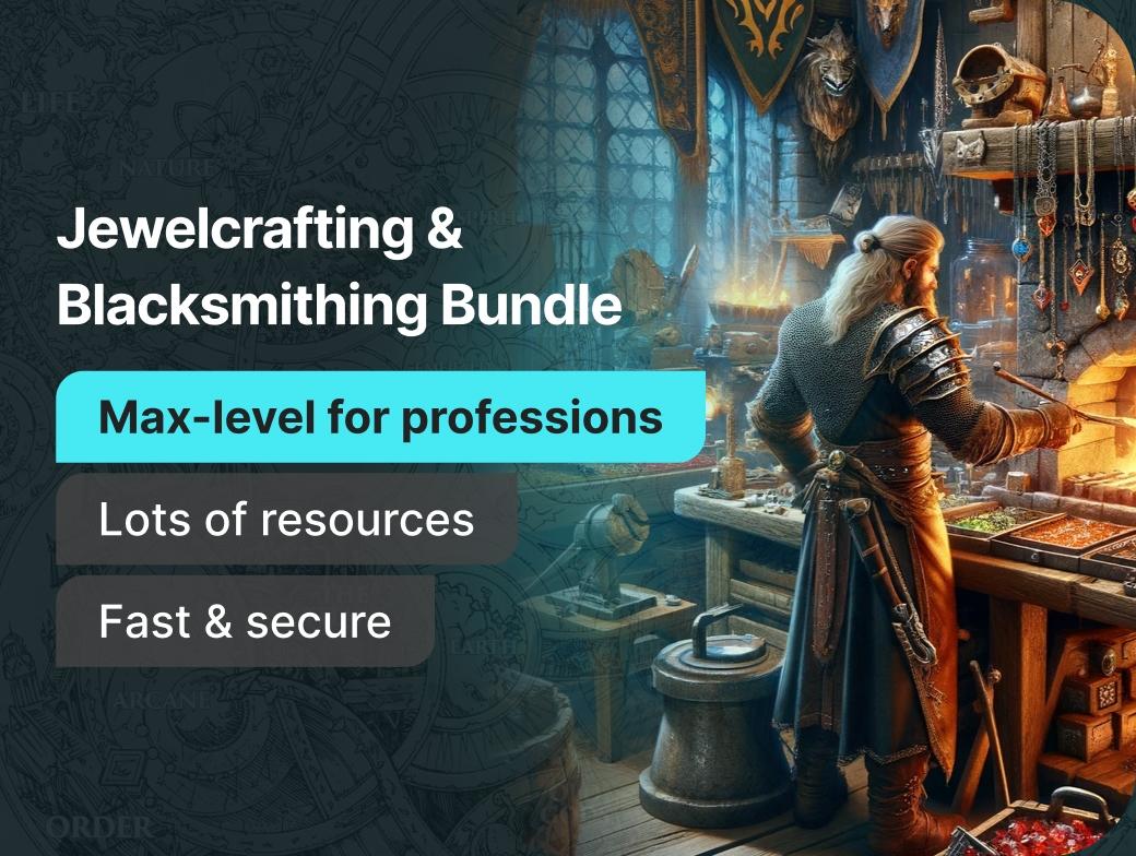 Jewelcrafting + Blacksmithing 1-450 Bundle