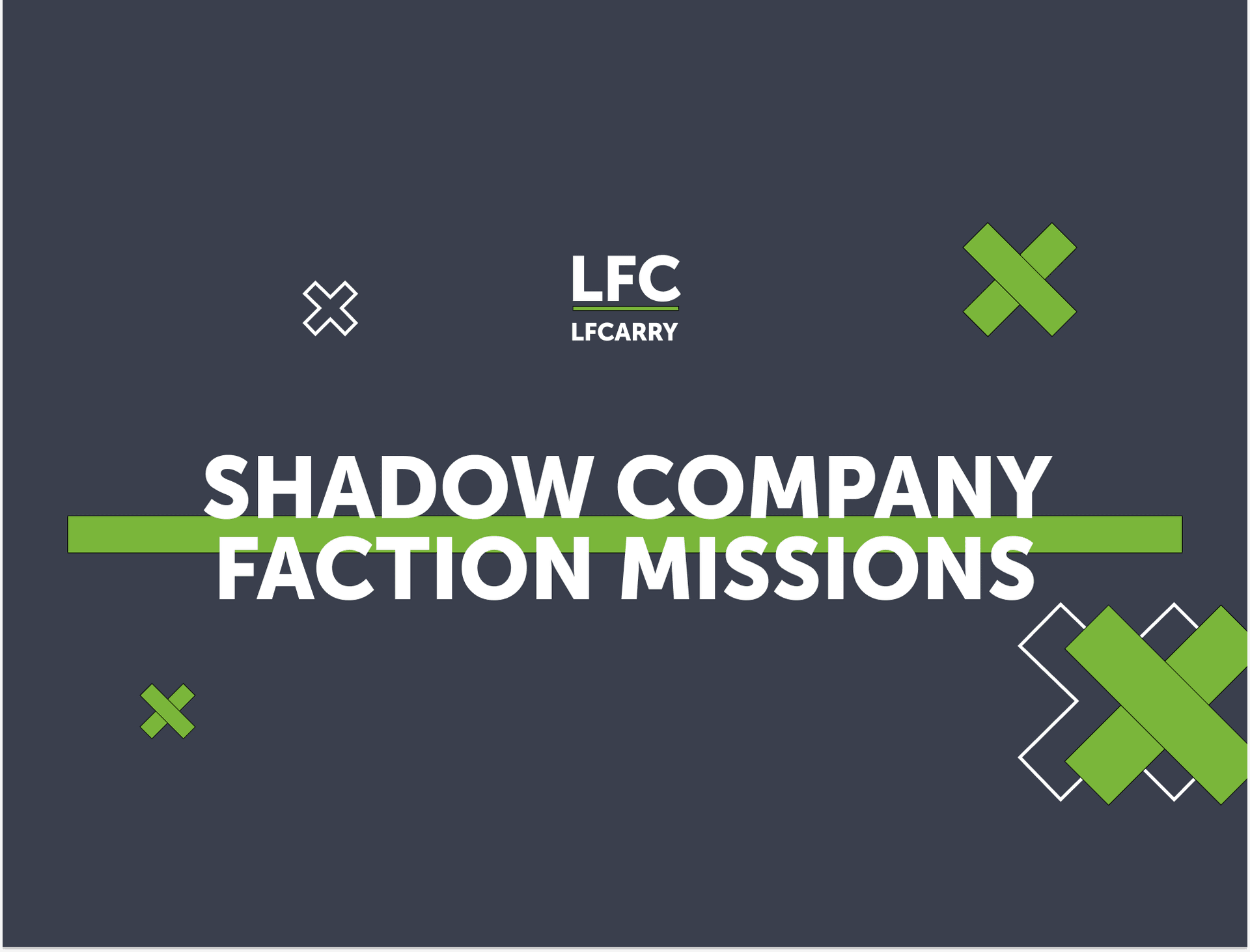 Warzone 2 Shadow Company Faction Missions - choose the missions inside