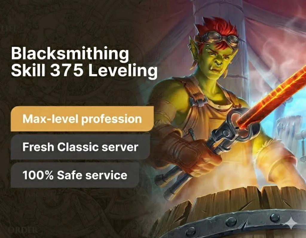 Blacksmithing Skill 375 Leveling Boost