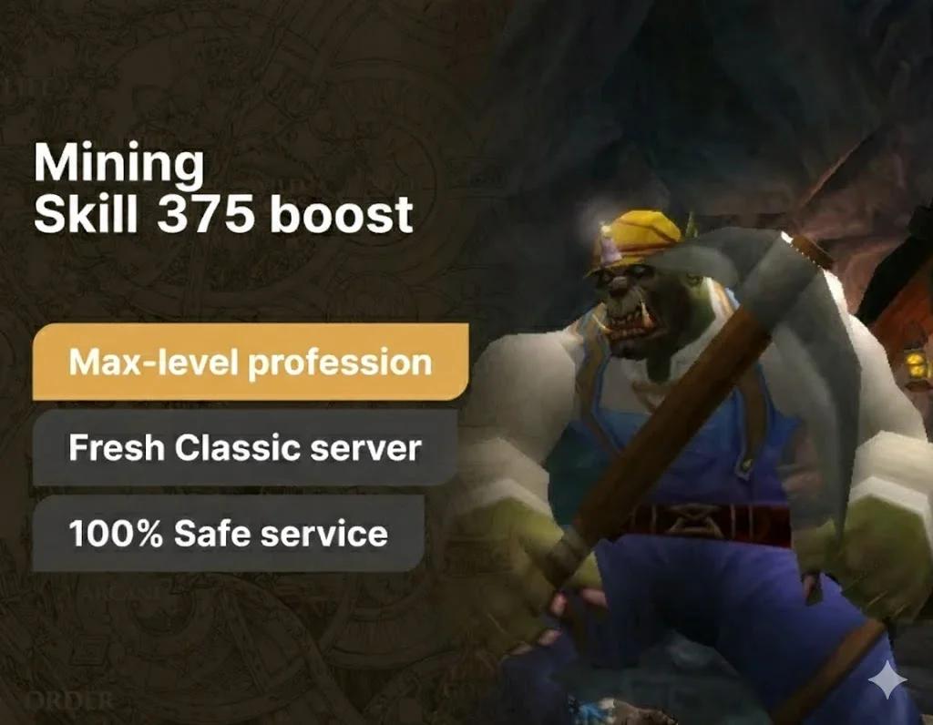 Mining Skill 375 Leveling Boost
