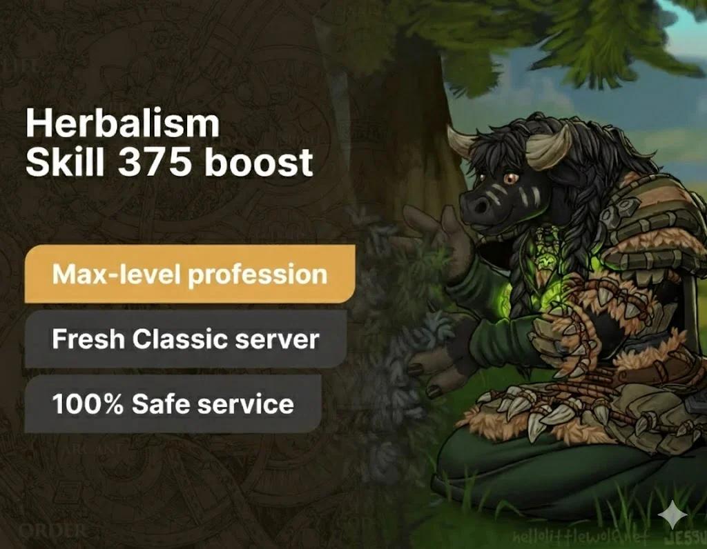 Herbalism Skill 375 Leveling Boost