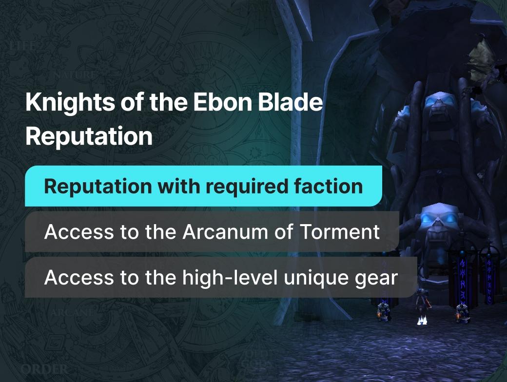 Knights of the Ebon Blade Reputation
