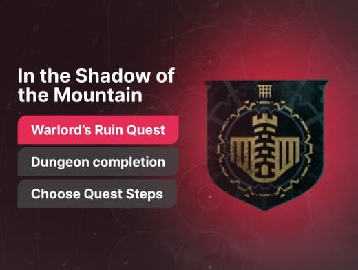 In the Shadow of the Mountain Destiny 2 Boost Service
