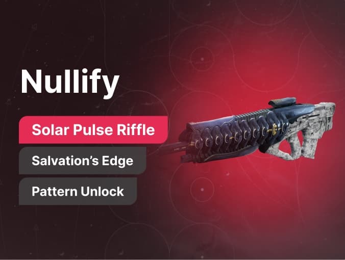 Buy Nullify Pulse Rifle - D2 Boost