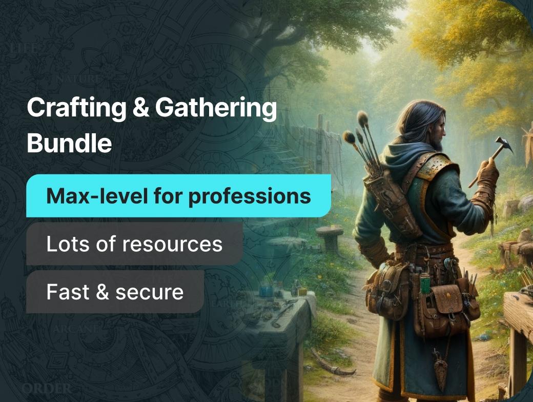 Crafting + Gathering Professions 1-450 Bundle