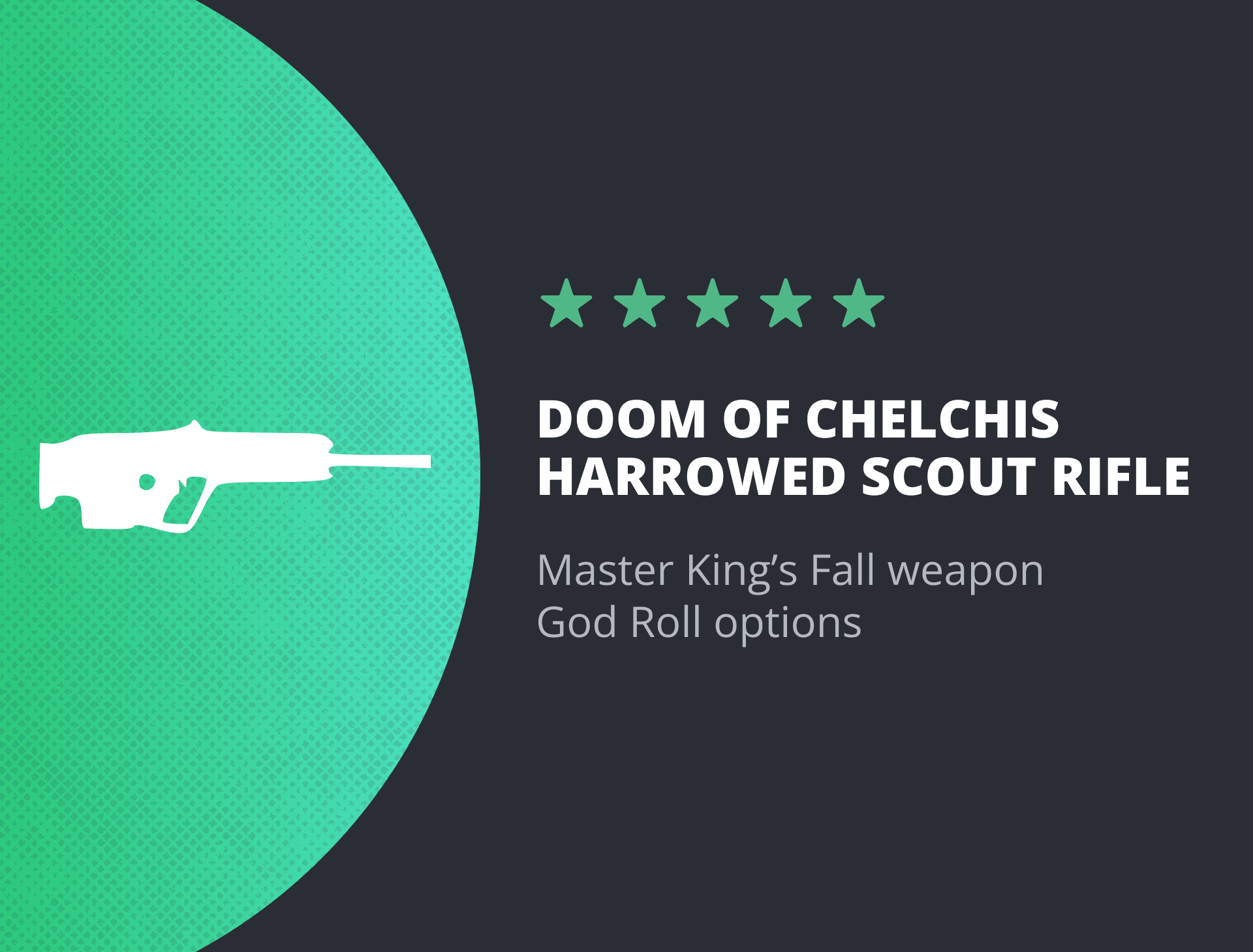 Doom of Chelchis Harrowed Scout Rifle Farm