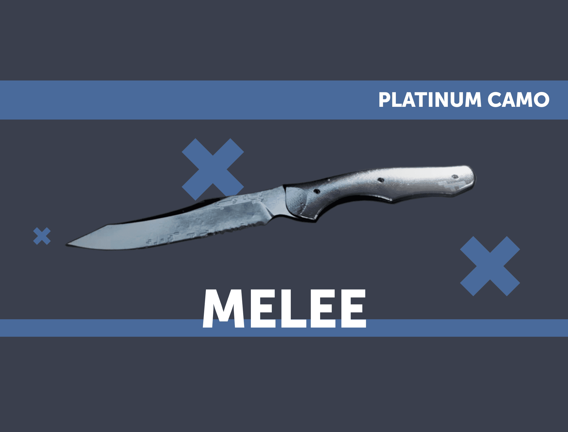 Melee Weapon Platinum Camo Unlock (CoD MW)