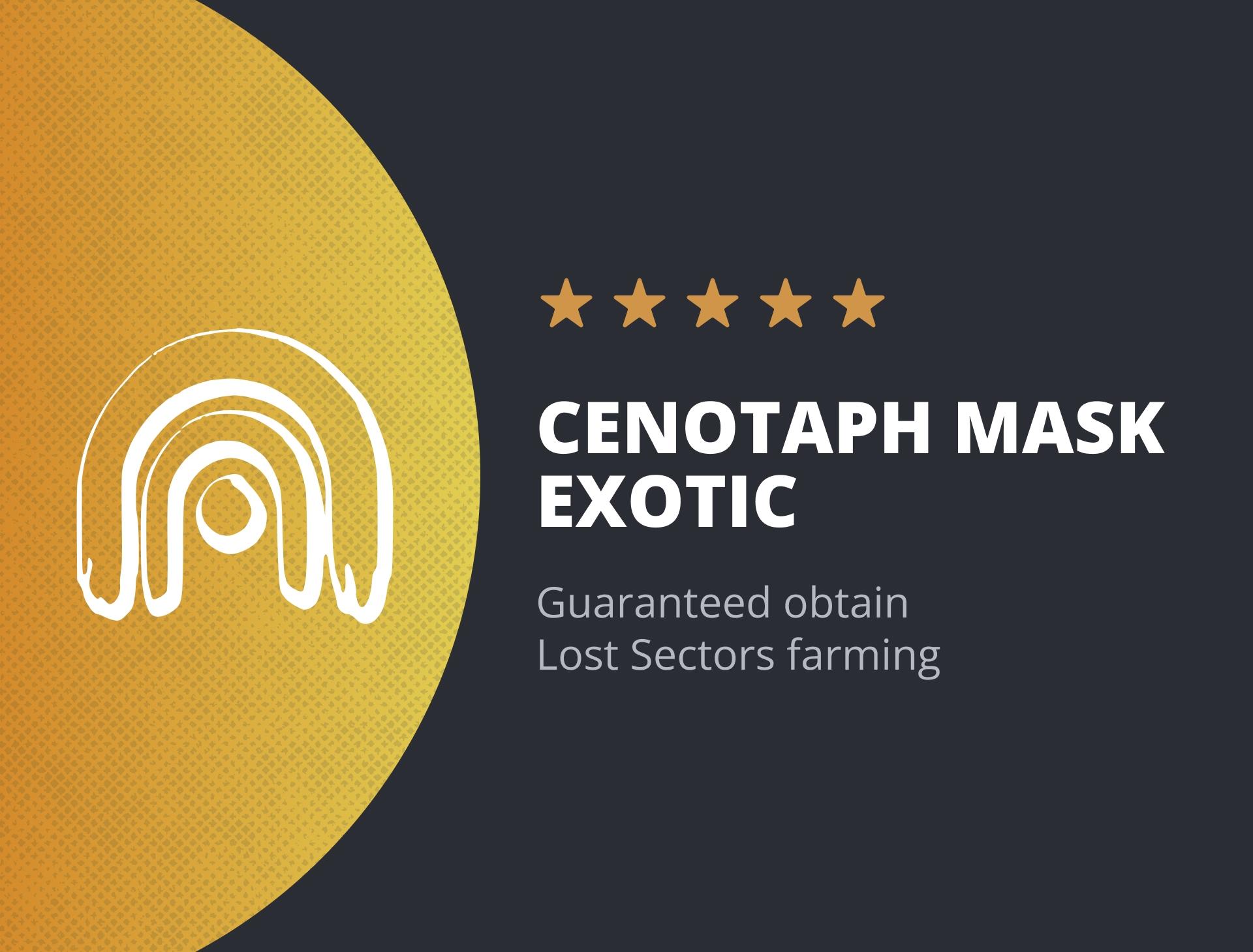Cenotaph Mask Exotic - Warlock