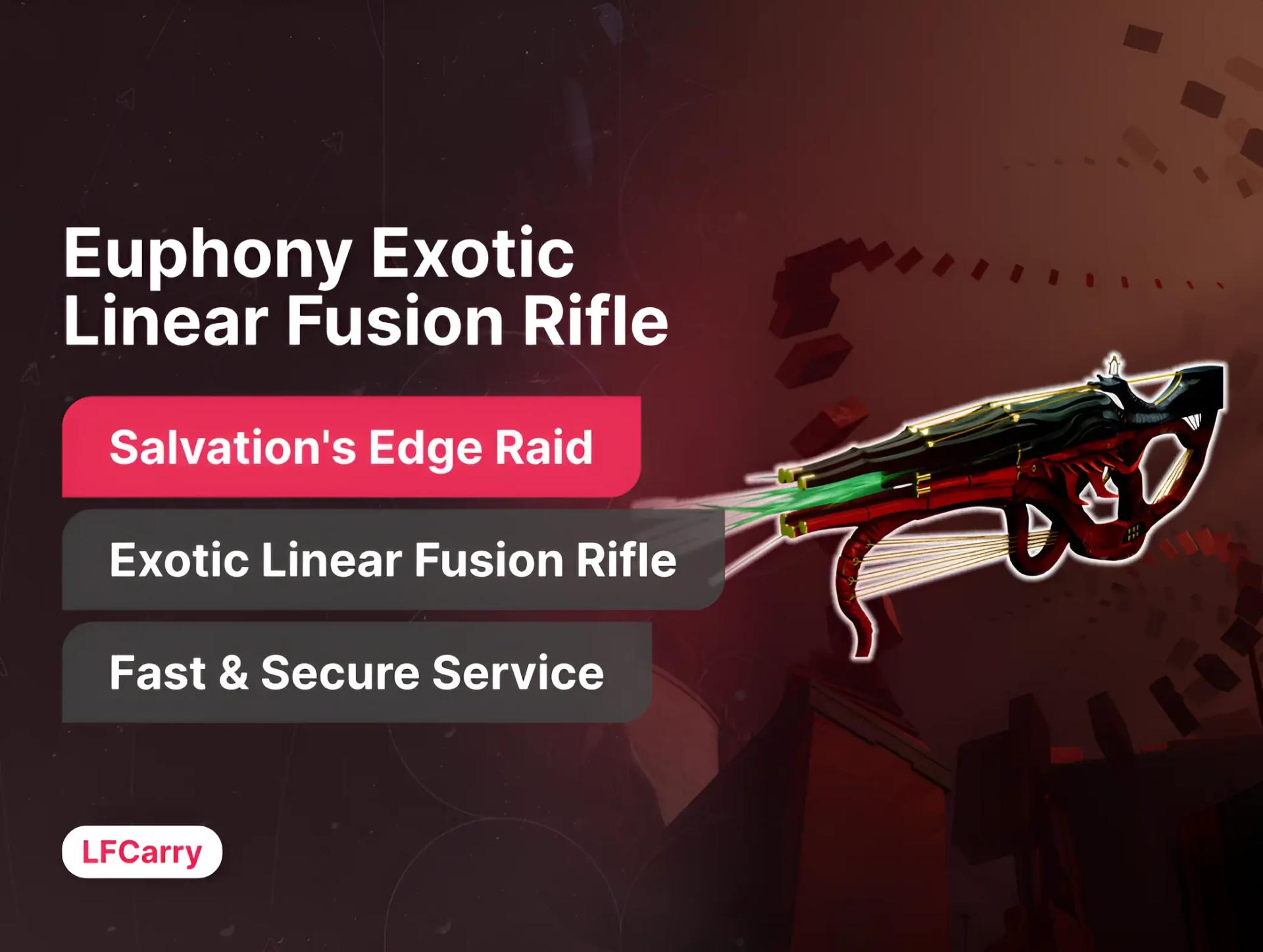 Destiny 2 Euphony Exotic Linear Fusion Rifle Boost