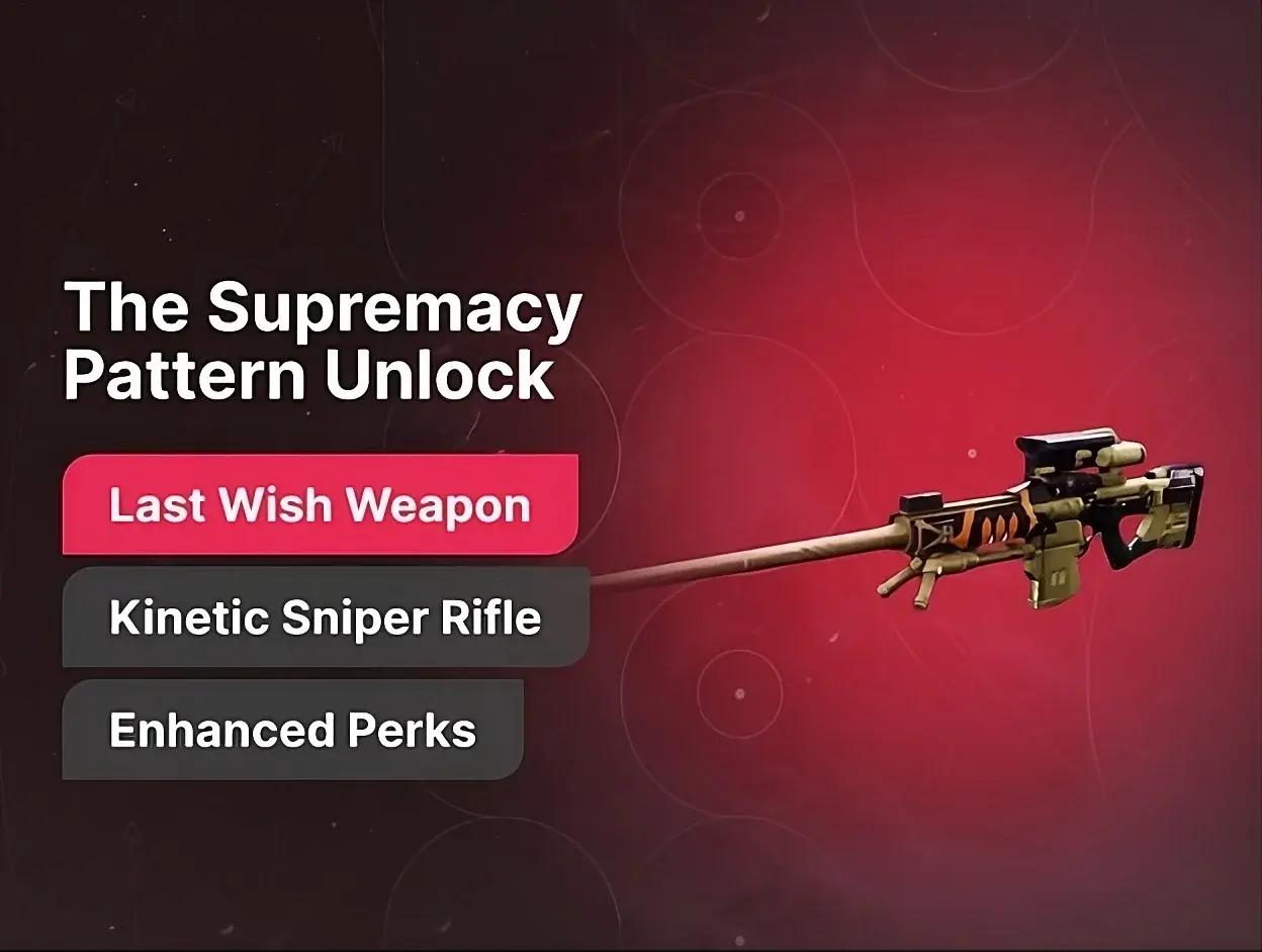 The Supremacy Sniper Rifle Boost