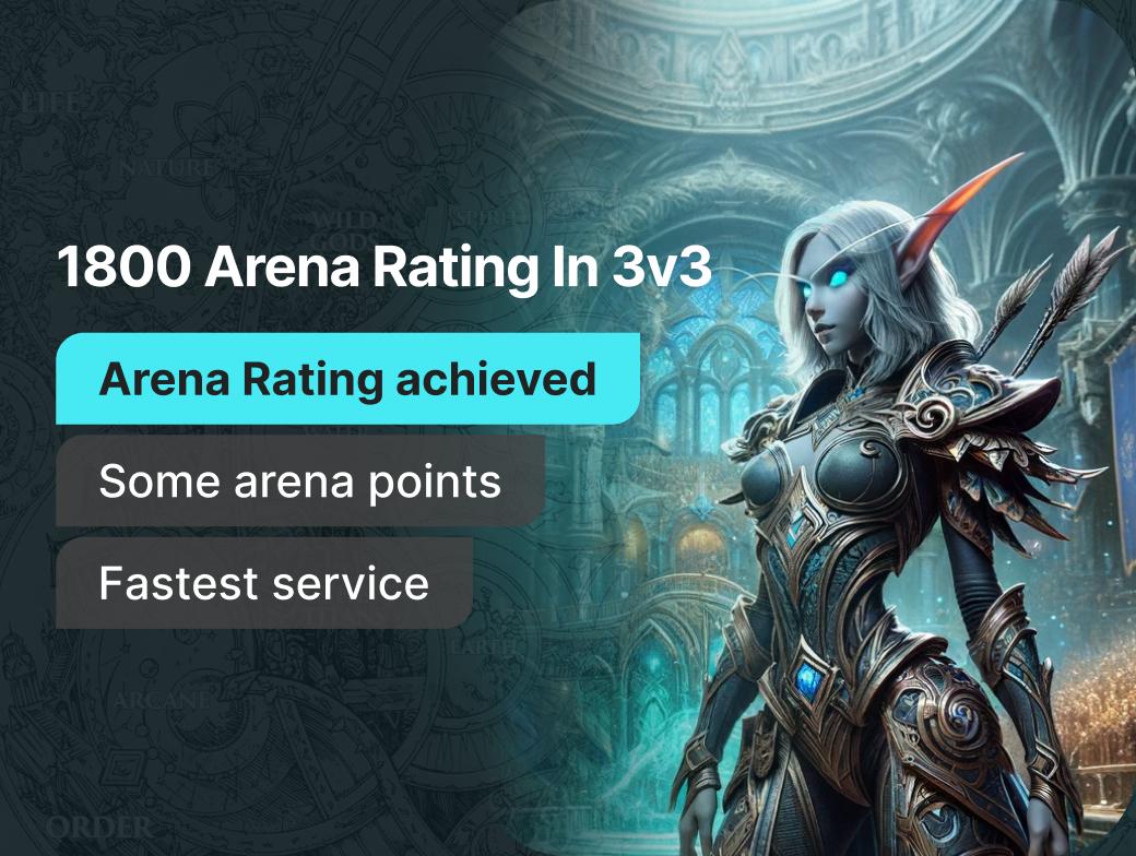 1800 Arena Rating in 3v3