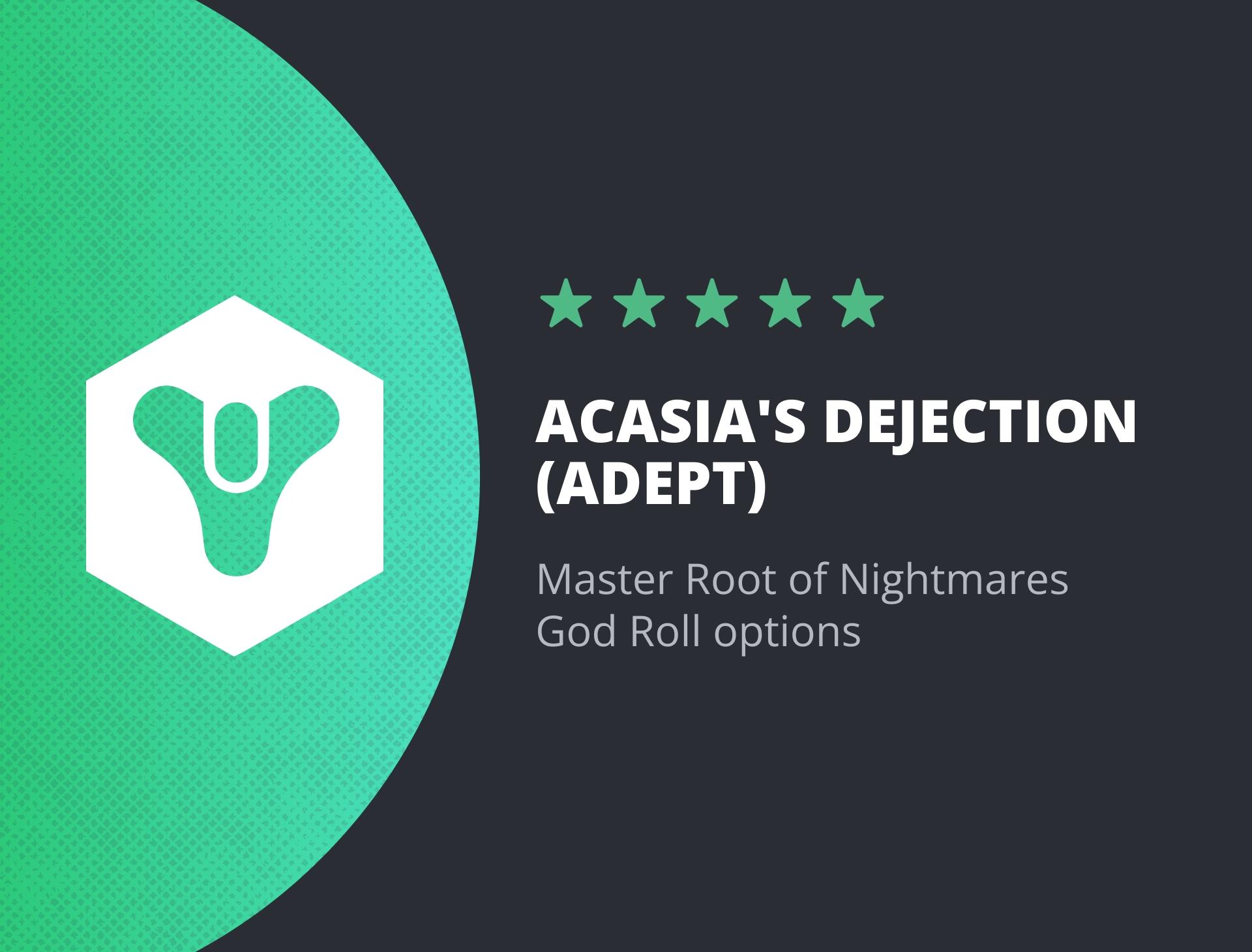 Acasia's Dejection (Adept) Trace Rifle Boost