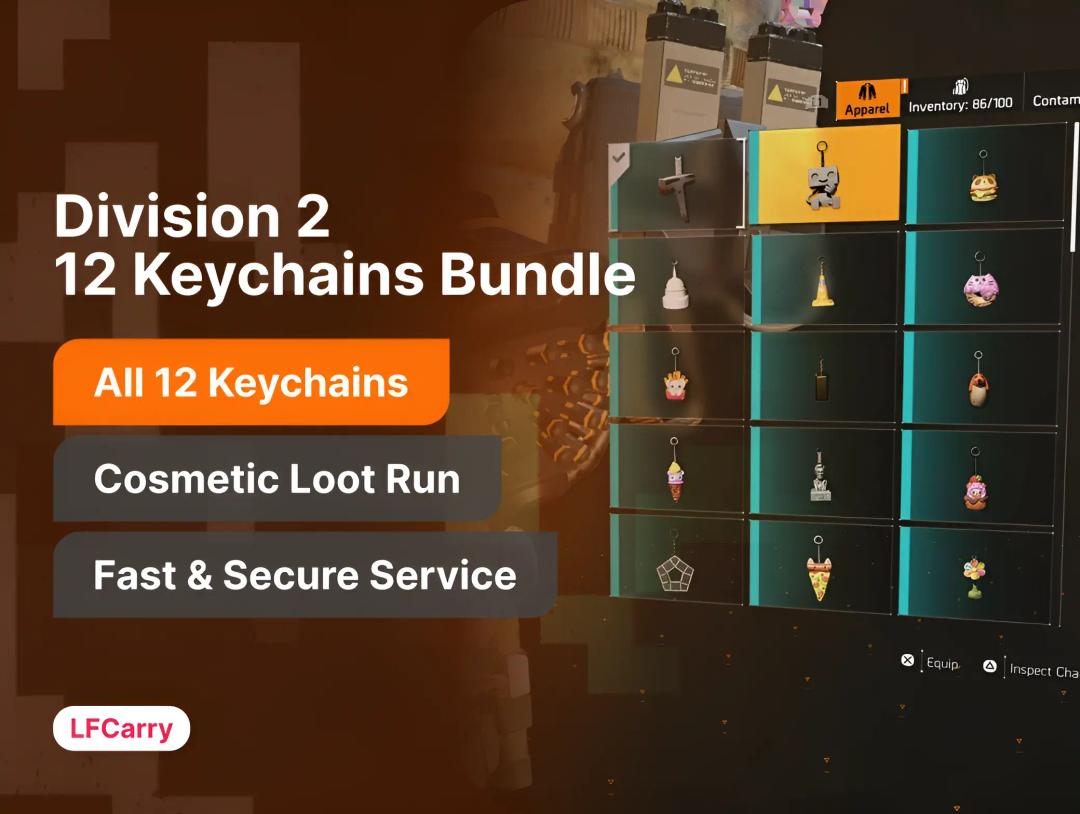 12 Keychains Bundle