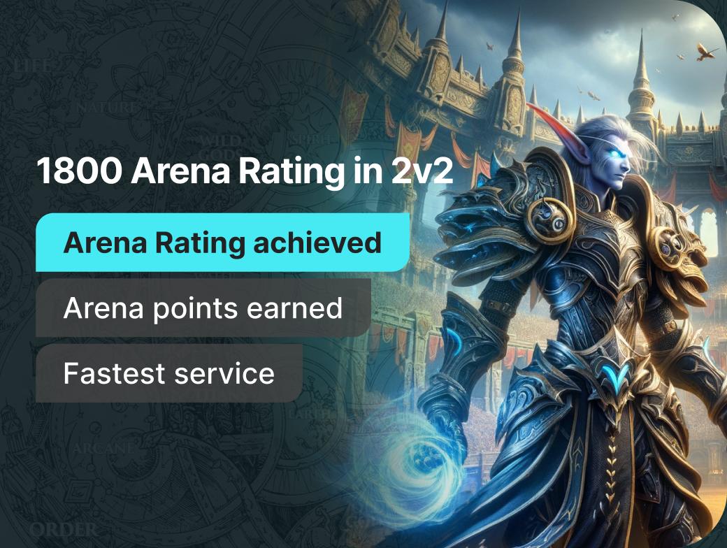1800 Arena Rating in 2v2
