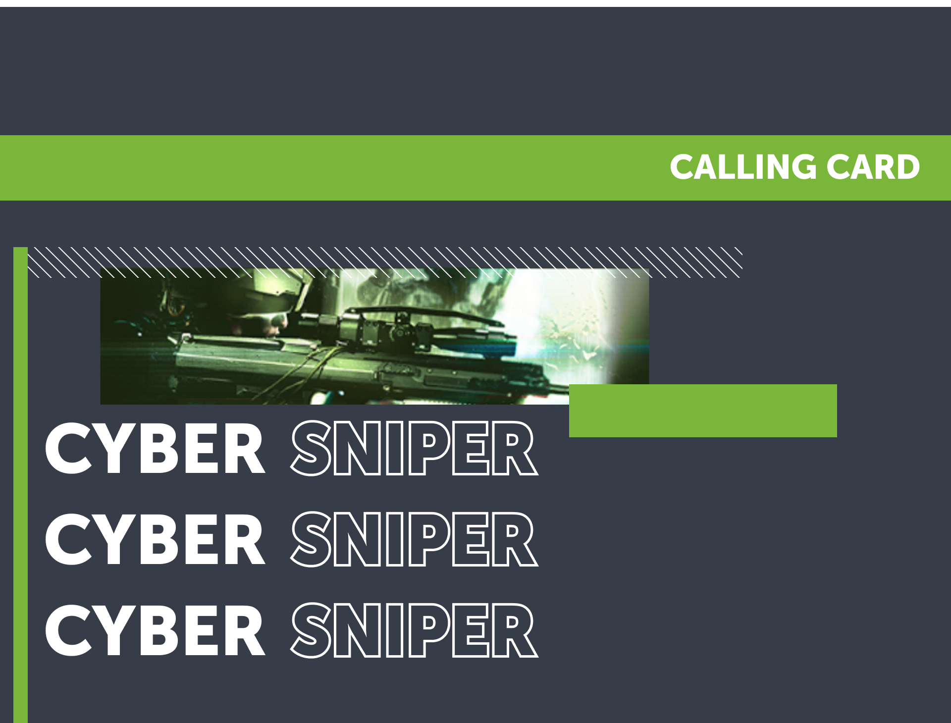 Buy CoD MW3 Cyber Sniper Calling Card 2024
